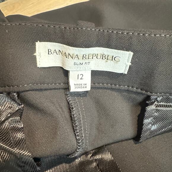 Banana Republic High-Rise Modern Slim Refined Ankle Pant Black 12 - Picture 4 of 12